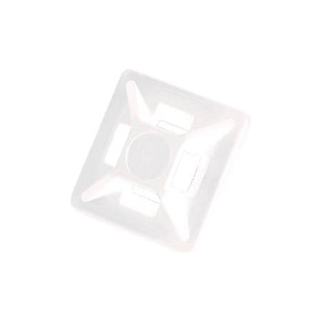 Del City Div Of Actuant Del City 9772 Mini 4-way Adhesive Mtg Base- 3/4" sq- Natural, 100 Pieces 9772
